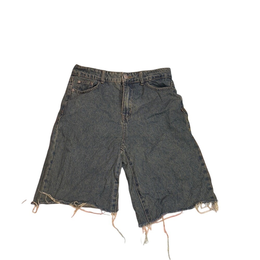 Dazy Distressed Denim Shorts Mens Size Medium Blue‎ Raw Hem Jean Shorts